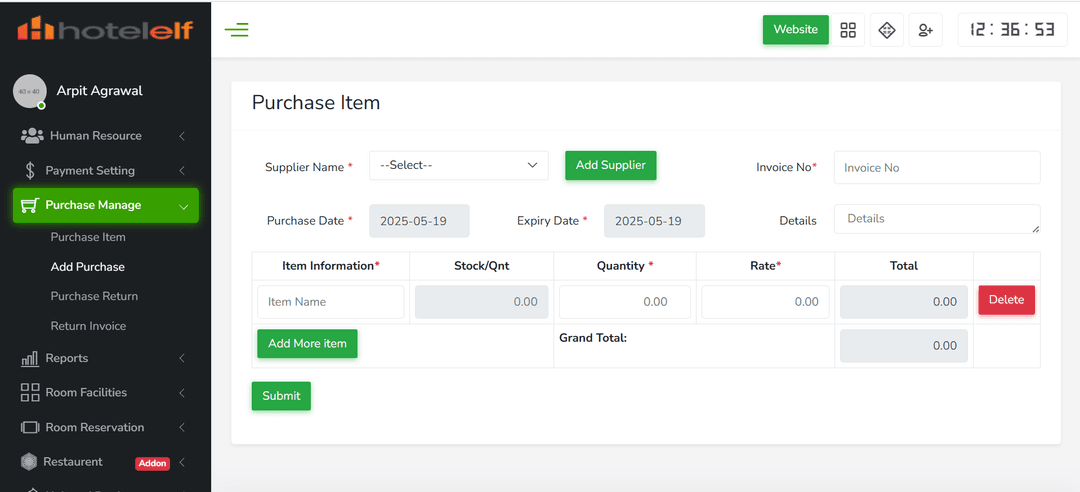 Purchase Management