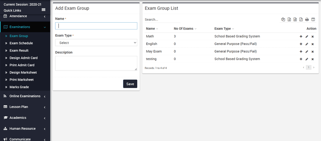 Examination Management